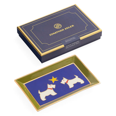 Playa Terriers Rectangle Tray by Jonathan Adler