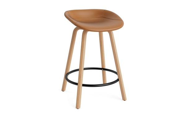 Mat Barstool 65 Full Upholstery Wood by Normann Copenhagen