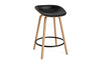 Mat Barstool 65 Front Upholstery Wood by Normann Copenhagen