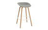 Mat Barstool 75 Front Upholstery Wood by Normann Copenhagen