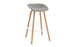 Mat Barstool 75 Front Upholstery Wood by Normann Copenhagen