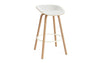 Mat Barstool 75 Front Upholstery Wood by Normann Copenhagen