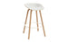 Mat Barstool 75 Front Upholstery Wood by Normann Copenhagen