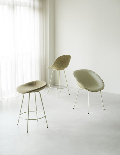 Mat Barstool 65 Full Upholstery Steel by Normann Copenhagen