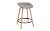 Mat Barstool 65 Front Upholstery Wood by Normann Copenhagen