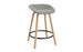 Mat Barstool 65 Front Upholstery Wood by Normann Copenhagen