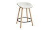Mat Barstool 65 Front Upholstery Wood by Normann Copenhagen
