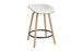 Mat Barstool 65 Front Upholstery Wood by Normann Copenhagen