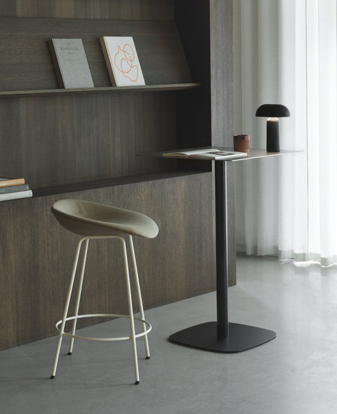 Mat Barstool 65 Full Upholstery Steel by Normann Copenhagen