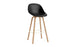 Mat Bar Chair 75 Full Upholstery Wood by Normann Copenhagen