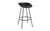 Mat Barstool 75 Front Upholstery Steel by Normann Copenhagen