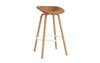 Mat Barstool 75 Full Upholstery Wood by Normann Copenhagen