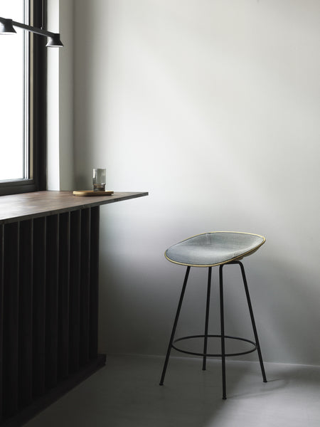 Mat Barstool 65 Front Upholstery Steel by Normann Copenhagen