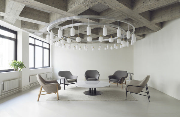 Table Scala H40 Ø150 cm Marbre par Normann Copenhagen