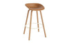 Mat Barstool 75 Front Upholstery Wood by Normann Copenhagen