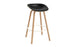 Mat Barstool 75 Front Upholstery Wood by Normann Copenhagen
