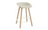 Mat Barstool 65 Front Upholstery Wood by Normann Copenhagen