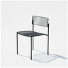 Black Rachel Chair by Bend Goods, stylish modern seating with a unique geometric wire design, perfect for contemporary interiors.