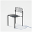 Black Rachel Chair by Bend Goods, stylish modern seating with a unique geometric wire design, perfect for contemporary interiors.