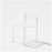 White Rachel Chair by Bend Goods, modern seating with a sleek, minimalist design and curved metal frame.