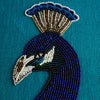 Peacock Beaded Pillow by Jonathan Adler