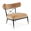 Rider Klismos Chair - Varese Camel by Jonathan Adler