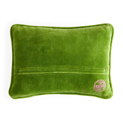 Right On Needlepoint Pillow by Jonathan Adler