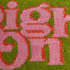 Right On Needlepoint Pillow by Jonathan Adler