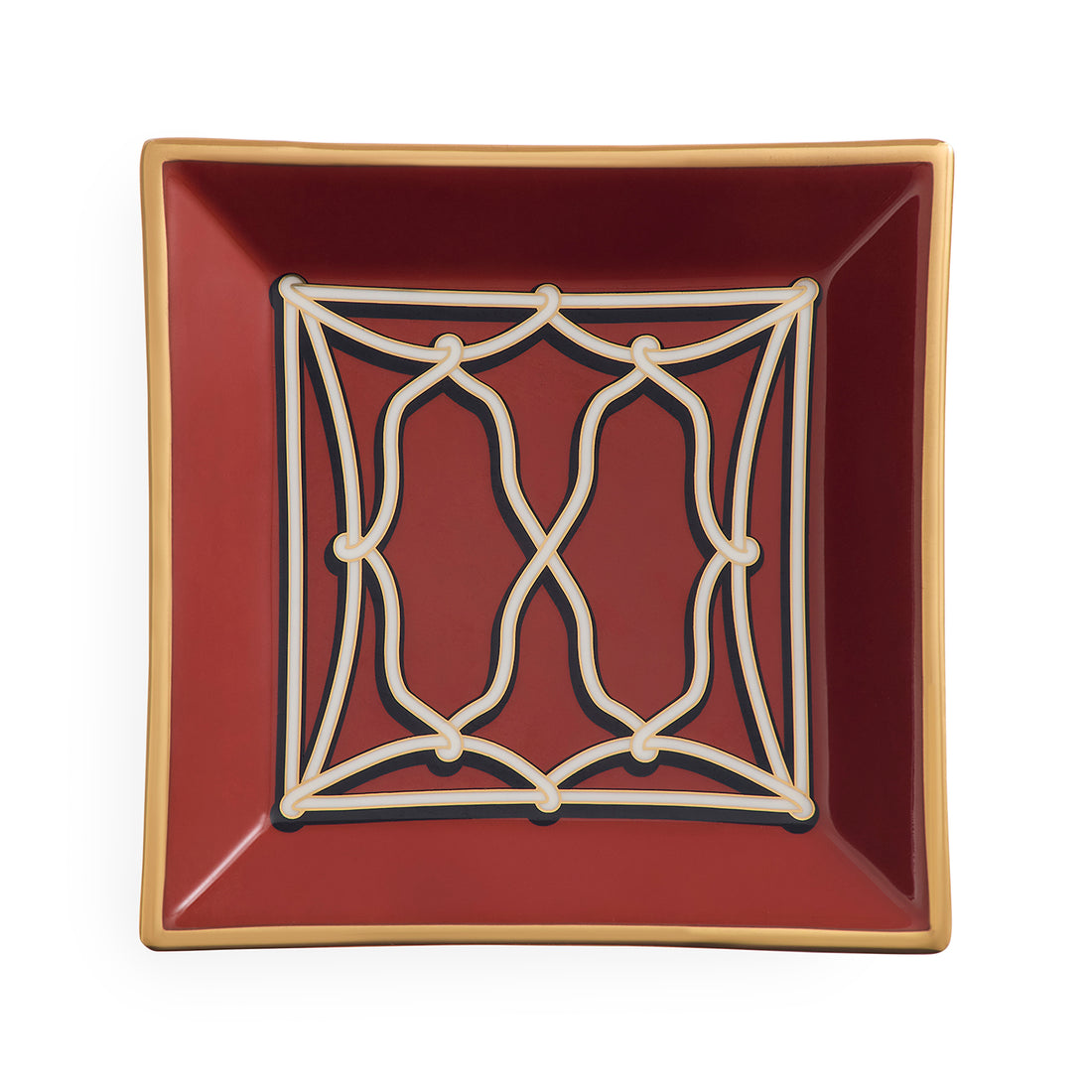 Jonathan Adler Rita square tray, stylish accessories with a sleek geometric design, perfect for organizing or decorative use.