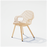 Tan Rita Chair by Bend Goods, stylish modern seating with curved armrests and sleek design, perfect for contemporary interiors.
