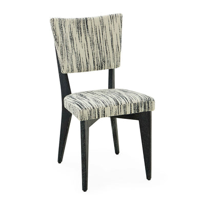 Rive Gauche Dining Chair - Stratus Black Ivory by Jonathan Adler