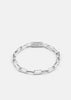 Silver plated Traverse Chain Bracelet by Skultuna with interconnected chain links and a sleek, modern design for stylish accessories.
