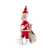 Kay Bojesen Christmas Santa Claus accessory in red and white, 7.7 inches tall, with detailed festive design and wooden texture.