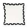 Santorini Black Border Pillow by Jonathan Adler