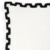 Santorini Black Border Pillow by Jonathan Adler