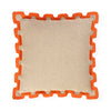 Santorini Orange Border Pillow by Jonathan Adler