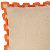 Santorini Orange Border Pillow by Jonathan Adler