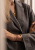 Gold plated Bambou cuff bracelet by Skultuna, featuring sleek bamboo-inspired design in elegant accessories style.
