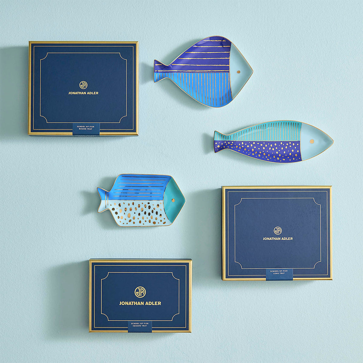 School of Fish Round Tray by Jonathan Adler