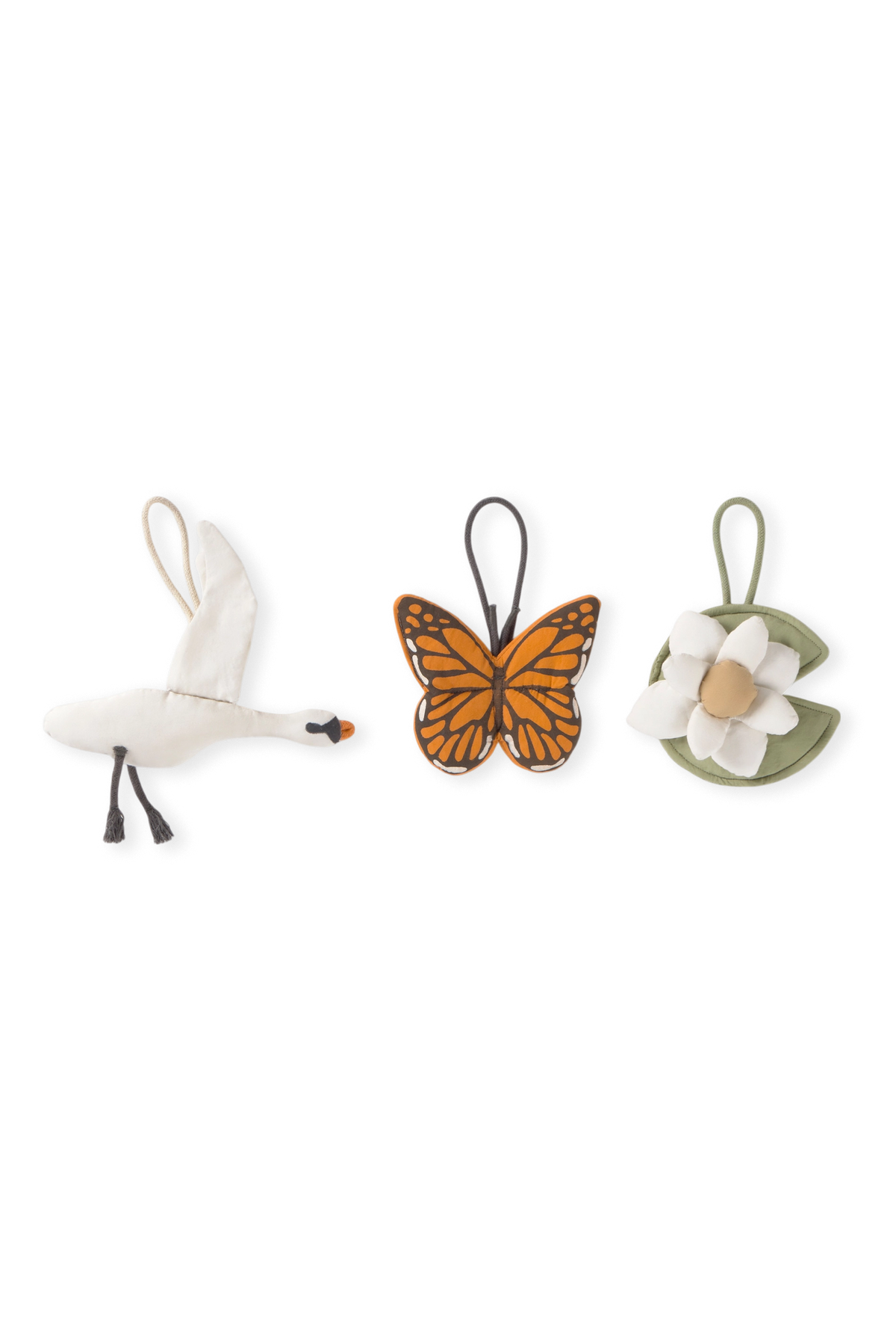 Swan Set of 3 Rattle Toy Hangers by Lorena Canals