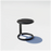 Black Tube Side Table by Bend Goods with sleek cylindrical design and modern metal construction.