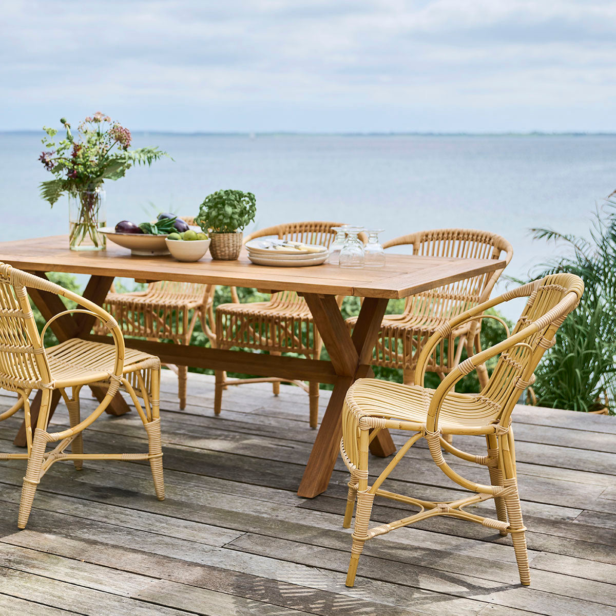 Chaise de salle à manger d'extérieur Robert par Sika