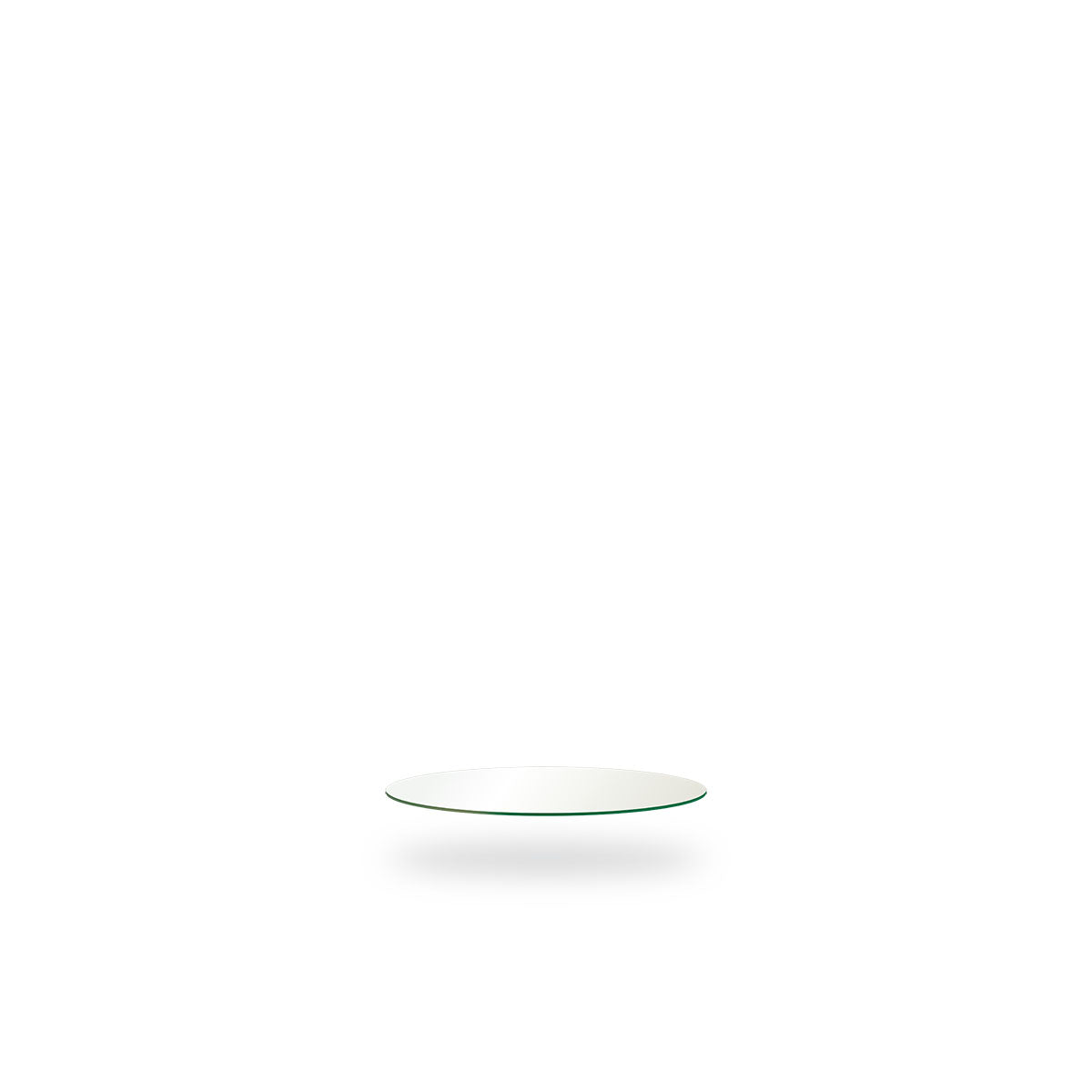 Plateau en verre Ø60 cm par Sika