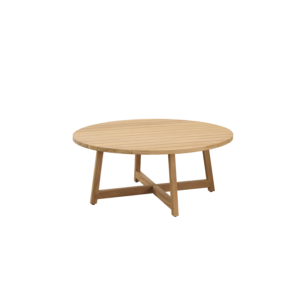 Table basse Victor en teck Ø120 par Sika