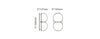 Applique/Plafonnier Twin 2.0 par SkLo