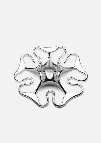 Rose Candle Holder - Silver Plated by Skultuna