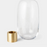 Close-up of the Skultuna Damejeanne vase, showcasing its elegant design and metallic finish as a stylish home accessory.
