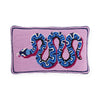 Snake Needlepoint Pillow by Jonathan Adler