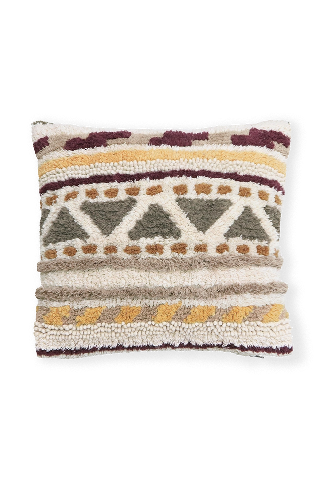 Lorena Canals Sistan Square Throw Pillow featuring a stylish, patterned fabric for decorative home accessories.