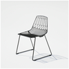 Black Stacking Lucy seating by Bend Goods, modern and stylish stackable chair with sleek design and durable construction.